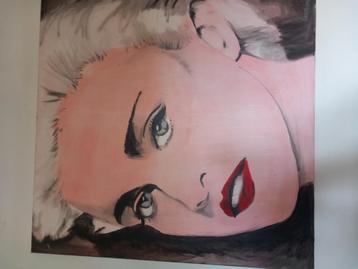Madonna schilderij  1m op 1m beschikbaar voor biedingen