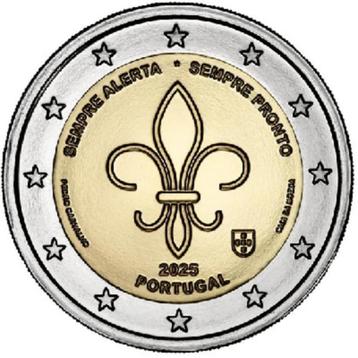Portugal 2025 - 2 euromunt - Scouting - UNC beschikbaar voor biedingen
