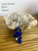 Collier en lapis-lazuli avec perles et topazes, Bleu, Argent, Enlèvement ou Envoi, Avec pendentif