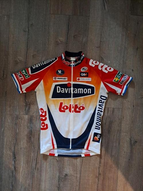 Wielertrui Davitamon Lotto 2006, Vélos & Vélomoteurs, Accessoires vélo | Vêtements de cyclisme, Utilisé, S, Enlèvement ou Envoi