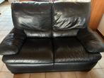 Lederen zetel, Huis en Inrichting, Zetels | Zetels, Ophalen, Gebruikt, 100 tot 125 cm, 150 tot 200 cm
