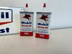 Mobil handy oil olie blikjes NOS, Ophalen of Verzenden, Zo goed als nieuw, Verpakking