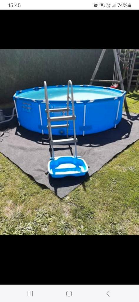 Intex zwembad incl alles wat je nodig hebt aan een zeer goed, Tuin en Terras, Zwembaden, Zo goed als nieuw, Ophalen