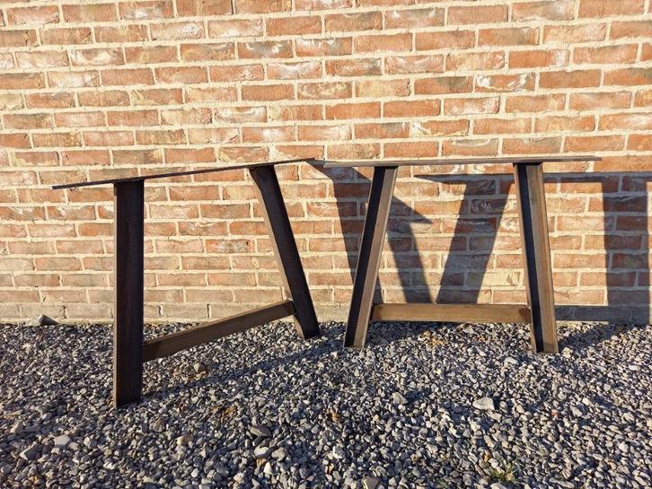 2 nieuwe tafelpoten in IPE 80/46mm - 90x72cm hoog - tafels, Huis en Inrichting, Tafelonderdelen, Nieuw, Tafelpoot, 200 cm of meer
