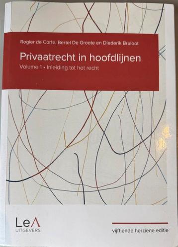 Rogier de Corte - Privaatrecht in hoofdlijnen 15de editie beschikbaar voor biedingen