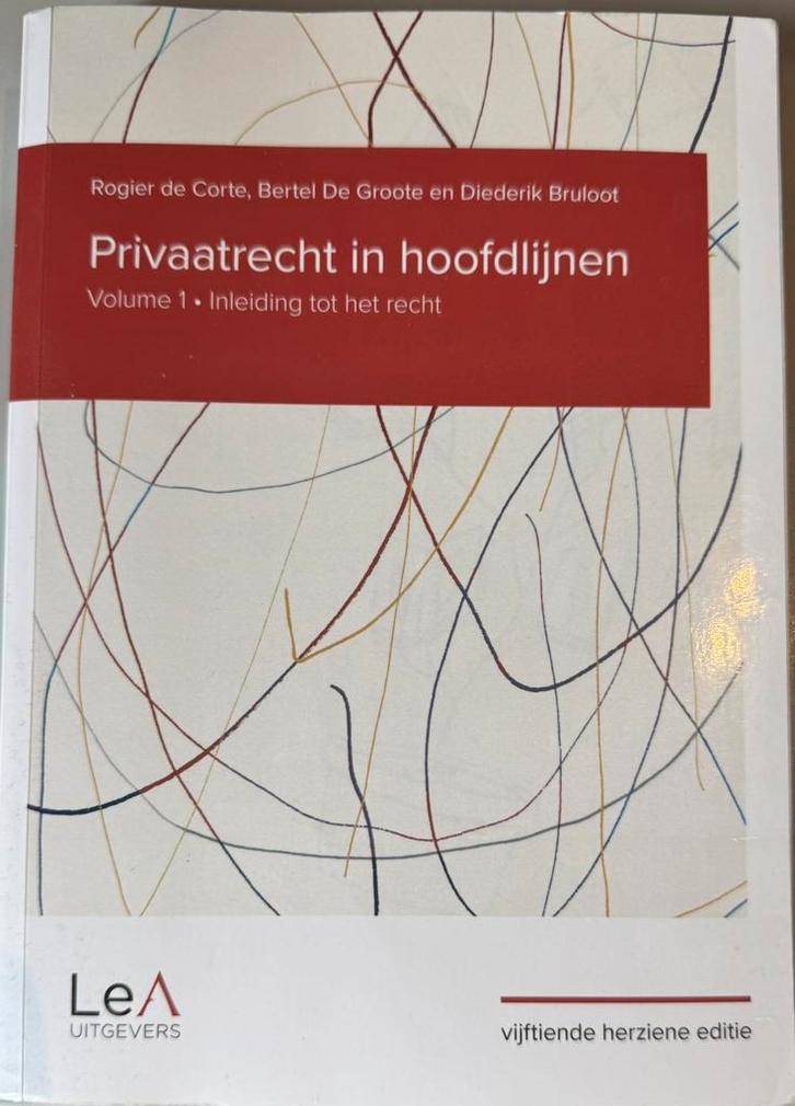 Rogier de Corte - Privaatrecht in hoofdlijnen 15de editie, Boeken, Wetenschap, Zo goed als nieuw, Ophalen