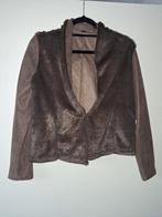 Suede zachte blazer bruin L, Kleding | Dames, Jasjes, Kostuums en Pakken, Bruin, Maat 42/44 (L), Ophalen of Verzenden, Zo goed als nieuw