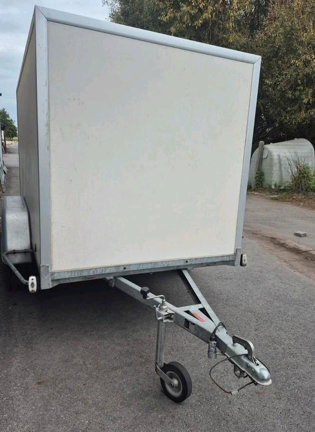 gesloten dubbel as fourgon occasie, Auto diversen, Aanhangers en Bagagewagens, Gebruikt, Ophalen