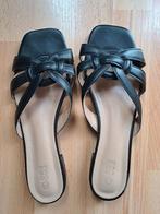 zwarte sandalen/muiltjes P. 41, Zwart, Zo goed als nieuw, Sandalen of Muiltjes, Ophalen of Verzenden