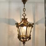 Lanterne française ancienne en bronze, lampe suspendue, lamp, Maison & Meubles, Lampes | Suspensions, Utilisé, Enlèvement ou Envoi
