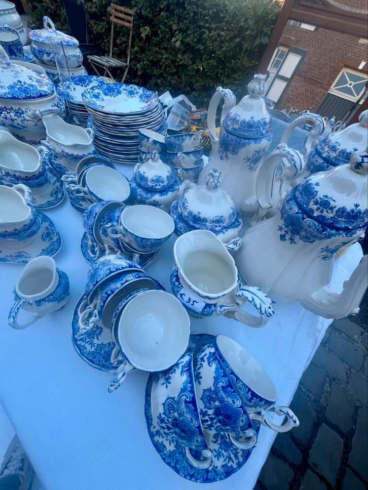 Antiek koffie en eetservies Boch Dordrecht., Antiek en Kunst, Antiek | Servies compleet, Ophalen