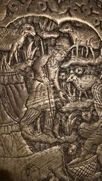 Antiek gegraveerde , ghalamzani Perzisch ,oosterse schaal, Enlèvement ou Envoi