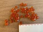 Facetten acryl kubus oranje - 45 stuks, Ophalen of Verzenden, Zo goed als nieuw, Kraal