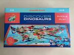Puzzel + Play Discover dinosaurs, Minder dan 500 stukjes, Ophalen of Verzenden, Legpuzzel, Zo goed als nieuw