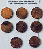 lokale munt "Westvlaander" - volledige reeks, Verzenden, Overige materialen