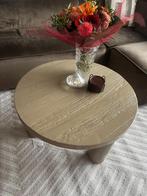 Loods5 ronde mangohouten salontafel, Huis en Inrichting, Tafels | Salontafels, Ophalen, Gebruikt, Rond, Overige materialen