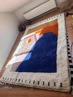 Authentiek modern Marokkaans tapijt, Huis en Inrichting, Stoffering | Tapijten en Vloerkleden, Crème, Ophalen of Verzenden, 200 cm of meer