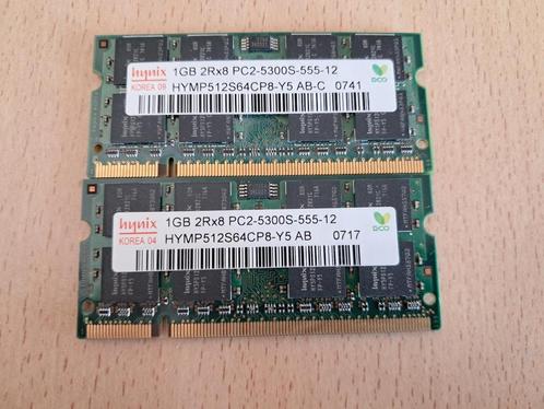 Ram DDR2 - SoDimm - 1Gb, Computers en Software, RAM geheugen, Gebruikt, Laptop, 1 GB of minder, DDR2, Ophalen of Verzenden