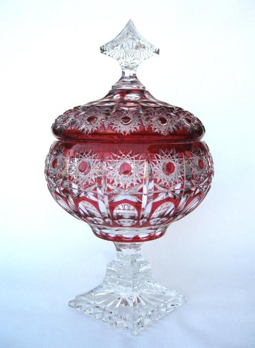Zeer mooie bonbonnière Val Saint Lambert., Antiek en Kunst, Antiek | Glaswerk en Kristal, Ophalen