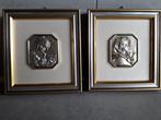 2 PETIT CADRES RELIGIEUX EN ARGENT, Ophalen of Verzenden