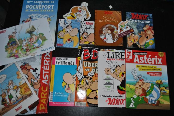 Gros Lot Astérix & compagnie Revues Bodoï ex libris druide.., Verzamelen, Stripfiguren, Gebruikt, Overige typen, Asterix en Obelix