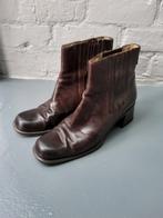 Bottines en cuir marron foncé super cool 39, Vêtements | Femmes, Enlèvement ou Envoi, Brun, Boots et Botinnes, Porté