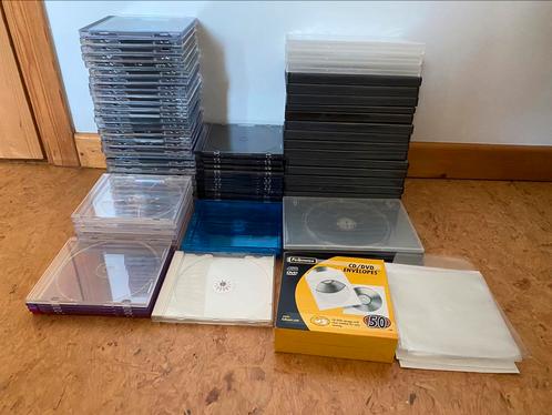 Meerdere lege CD en DVD doosjes te koop, Computers en Software, Beschrijfbare discs, Zo goed als nieuw, Dvd, Ophalen of Verzenden