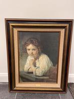 Rembrandt meisje in het venster, Antiek en Kunst, Ophalen of Verzenden