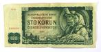 Tsjechië, 100 korun 1961, Los biljet, Ophalen of Verzenden, Overige landen