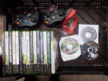 Xbox original games en 2 controllers.  beschikbaar voor biedingen