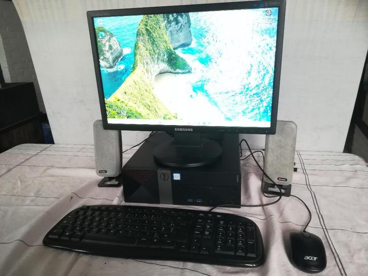 Dell pc compleet met windows 11 Intel i3 7100, Computers en Software, Desktop Pc's, Ophalen of Verzenden