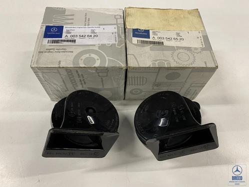 NOS claxon set voor Mercedes-Benz W116 W123 W124 W126 R129 e, Auto-onderdelen, Elektronica en Kabels, Mercedes-Benz, Nieuw, Ophalen of Verzenden