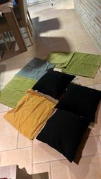 3 kussens en 8 kussenslopen, Ophalen of Verzenden, Zo goed als nieuw