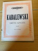 Kabalevsky — Troisième sonate, opus 46, Musique & Instruments, Partitions, Enlèvement ou Envoi, Artiste ou Compositeur, Classique