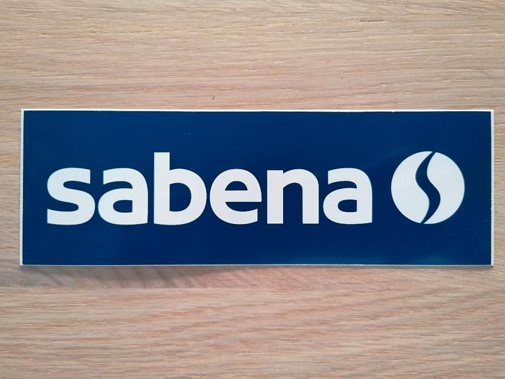 Sabena Sticker #9 Sabena Qualiflyer Group Color 1990s 6,6x20, Verzamelen, Stickers, Nieuw, Bedrijf of Vereniging, Ophalen of Verzenden