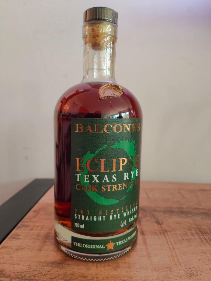 Balcones Eclips Texas Rye Cask Strenght 64% Whiskey 700ml, Verzamelen, Wijnen, Nieuw, Overige typen, Overige gebieden, Vol, Ophalen of Verzenden