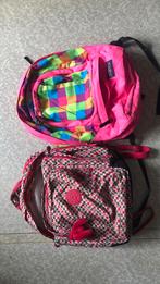 Ruime Boekentas Kipling en Jansport, Gebruikt, Roze, 30 tot 40 cm, Ophalen