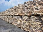Droog brandhout op gewikkelde pallet, Tuin en Terras, Brandhout, Verzenden, Beukenhout, Blokken