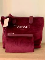 Shopper Twinset paars fluweel, Handtassen en Accessoires, Ophalen of Verzenden, Nieuw