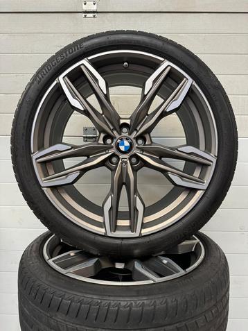 21’’ BMW X3 X4 G01 G02 IX3 VELGEN ZOMERBANDEN ORIG TPMS 718m disponible aux enchères