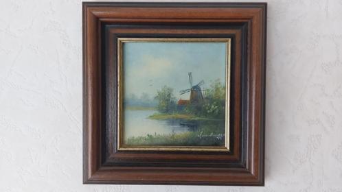 Olieverfschilderij molen, Antiek en Kunst, Kunst | Schilderijen | Klassiek, Ophalen