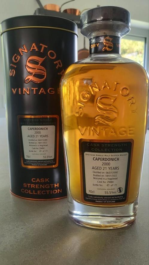 Caperdonich 2000 sv (distillerie rare et fermée), Collections, Vins, Comme neuf, Enlèvement ou Envoi