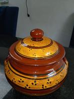 Handversierde soep pot van aardewerk!, Ophalen of Verzenden