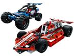 Lego 42010 + 42011 Racewagen Pullback - Nog in goede staat, Ophalen of Verzenden, Zo goed als nieuw, Complete set, Lego
