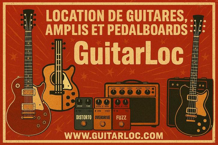 Location de guitares , amplis et pedalboards, Musique & Instruments, Instruments à corde | Guitares | Basses, Comme neuf, Électrique
