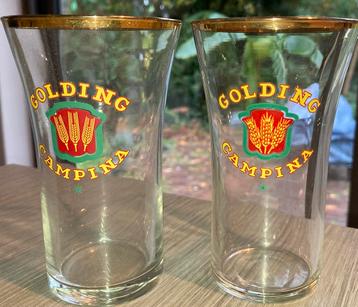 2 verschillende Campina tulpglazen 25cl beschikbaar voor biedingen