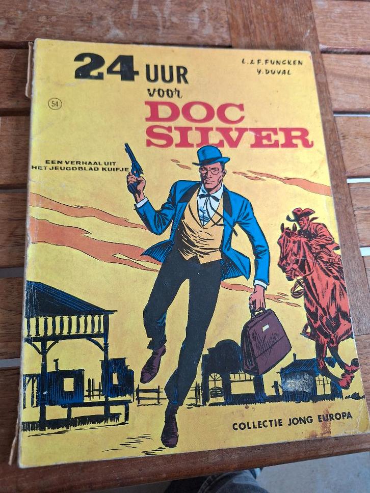 Strip “24 uur voor Doc Silver”. (1968), Livres, BD, Utilisé, Une BD, Enlèvement ou Envoi