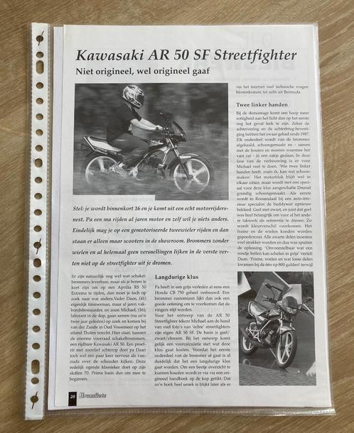 Unieke Map met documentatie Kawasaki AR 50 SF bromfiets, Fietsen en Brommers, Handleidingen en Instructieboekjes, Zo goed als nieuw