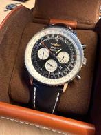 Breitling Navitimer 01 46mm - Complete set (Als nieuw!), Handtassen en Accessoires, Ophalen, Leer, Staal, Breitling