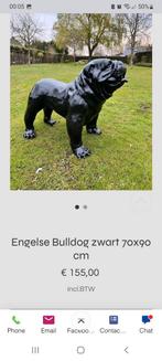 Engelse buldog zwart 70cm hoog 90cm lang, Ophalen, Nieuw